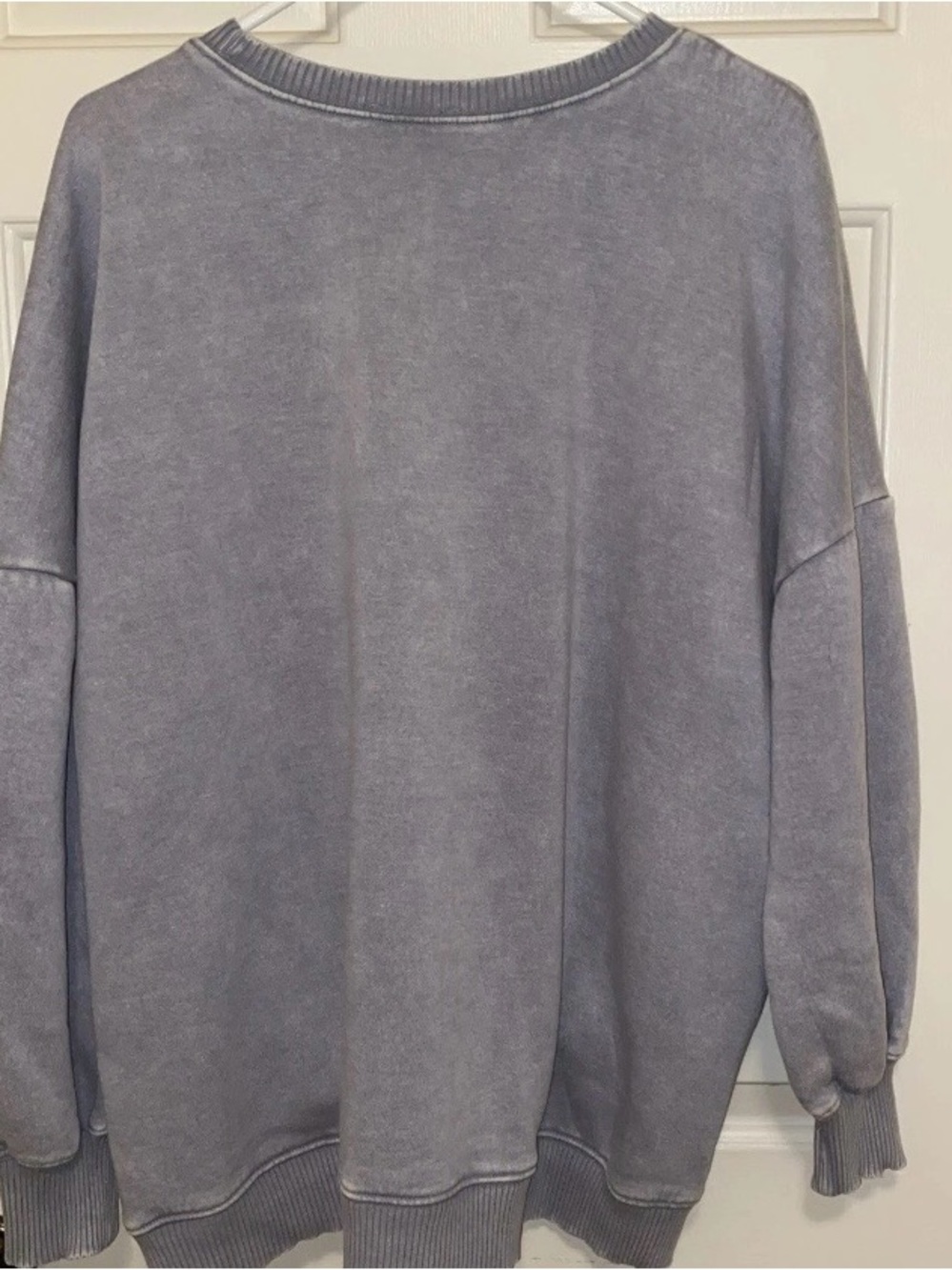 Womens Size 1X Zenana Outfitters Gray Cotton Sweatshirt